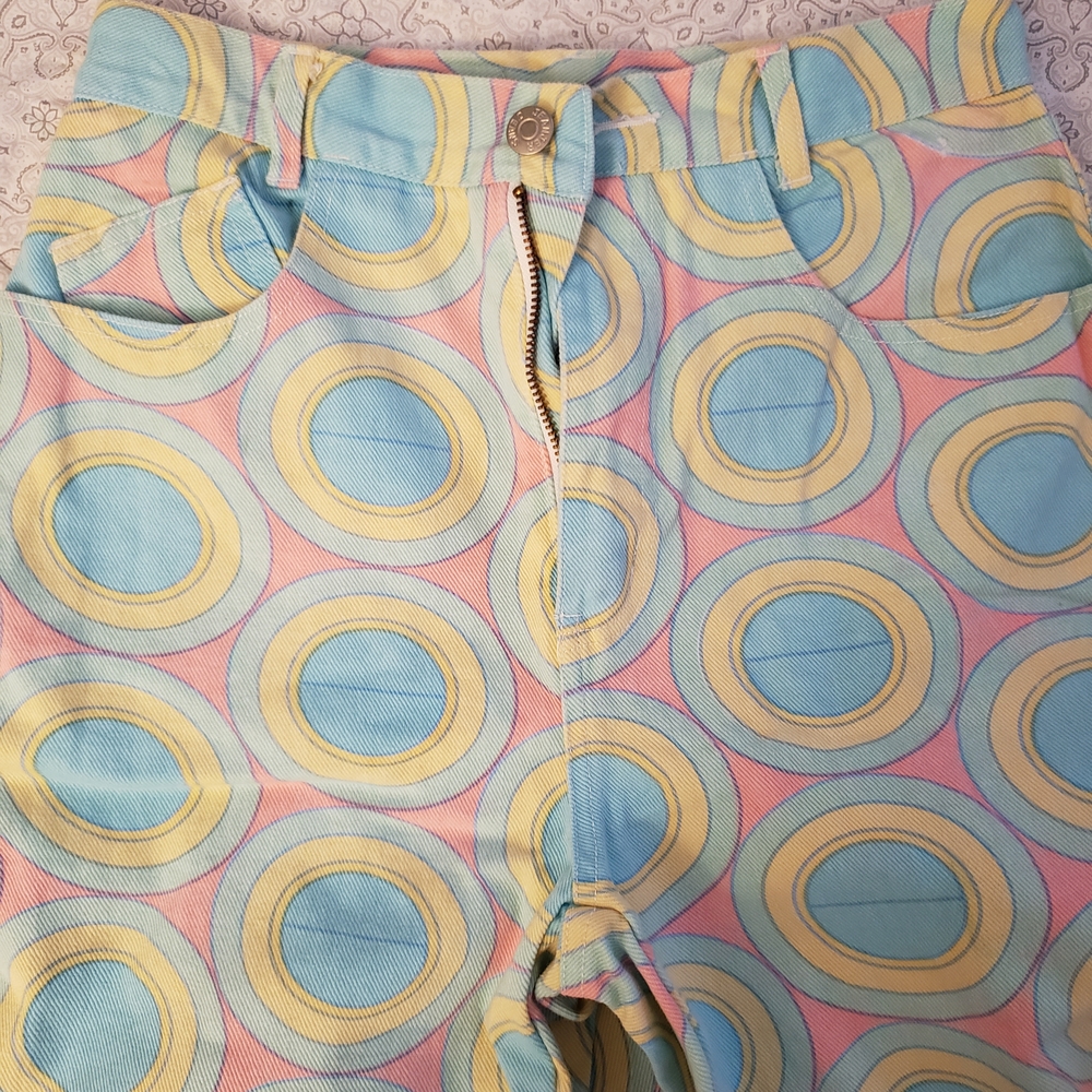 Colorful Geometric Patterned Pants - Picture 5 of 10